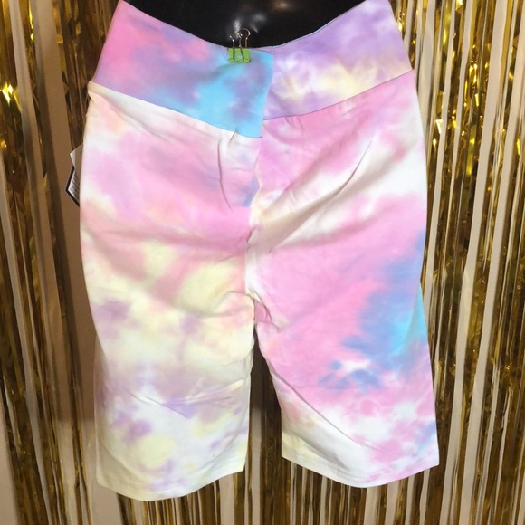 NWT Pastel tie dye bike shorts - Picture 3 of 8